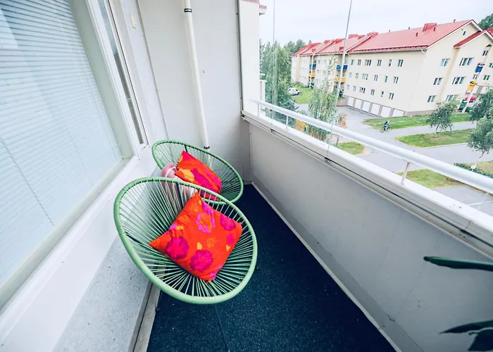 Apartment Taika With Finnish Sauna, Glazed Balcony & Free Parking -your Base To Explore The Arctic And Santa's Magical Hometown